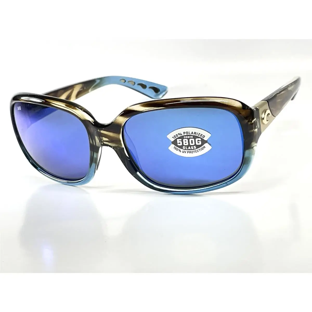 Costa Del Mar Women Sunglasses Gannet Wahoo Blue Mirror 580 Glass Lens