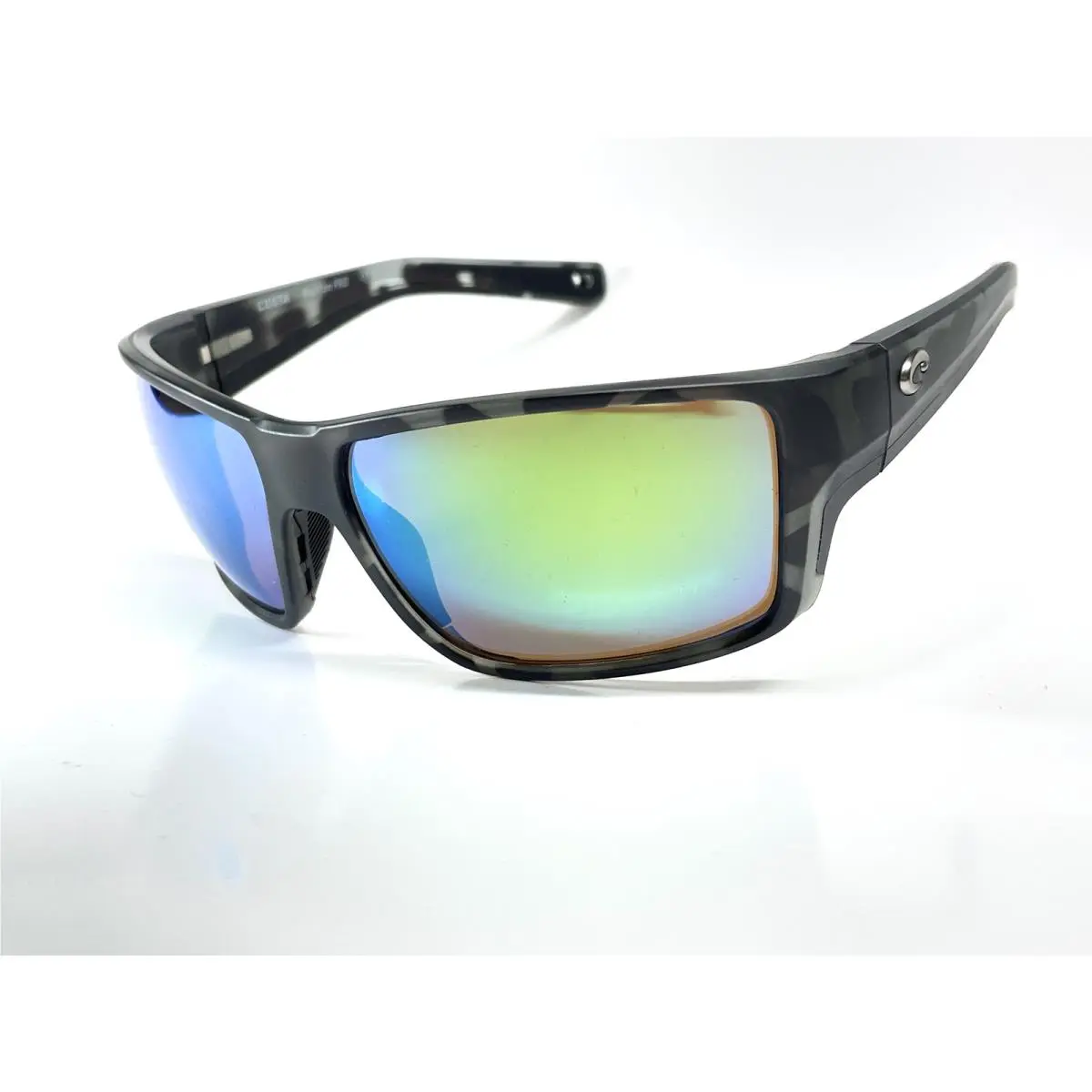 Costa Del Mar Reefton Pro Sunglasses Tiger Shark Frame Green 580 Glass Lens