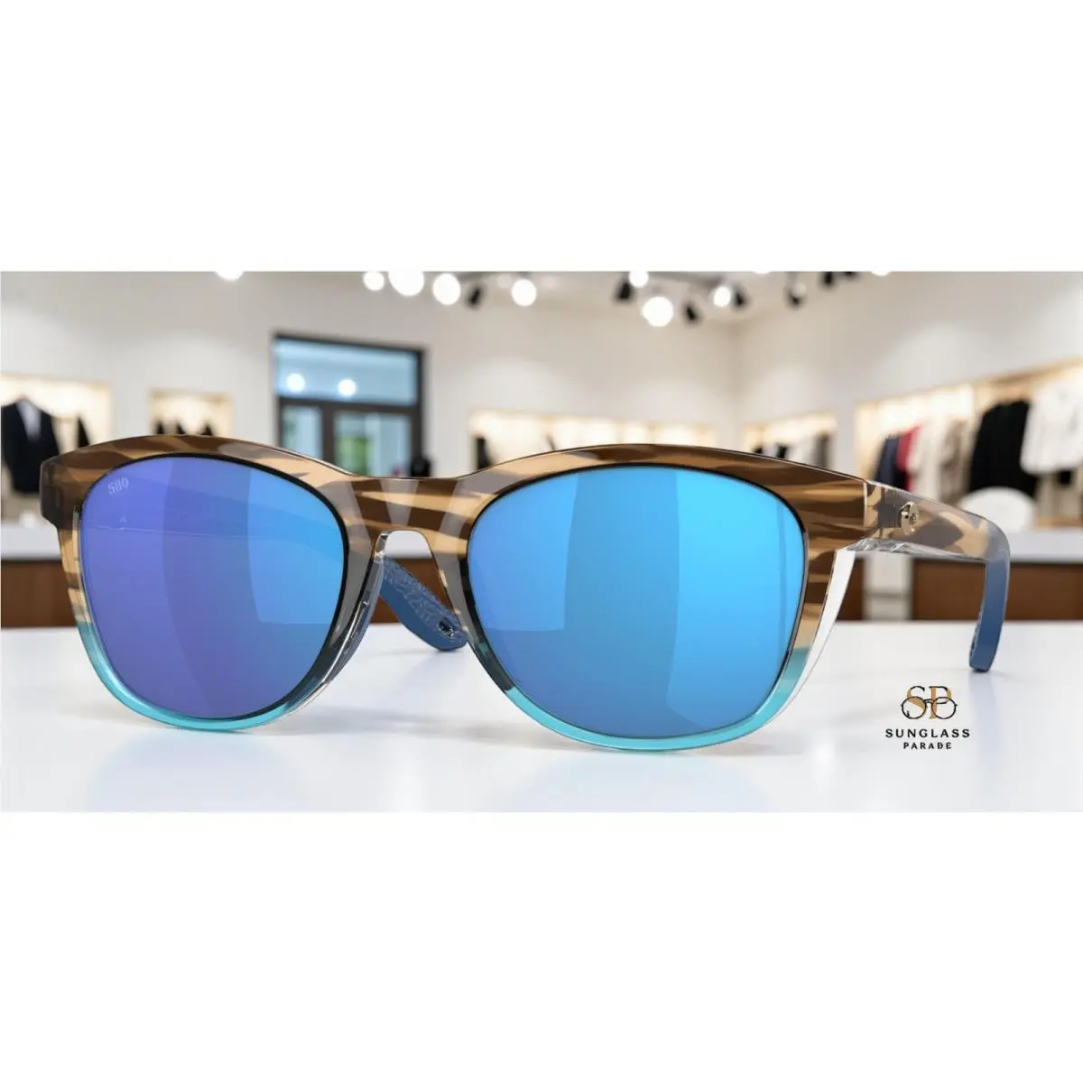Costa Del Mar 6S9108 910801 Aleta Wahoo Blue Mir Polarized 54 Women`s Sunglasses