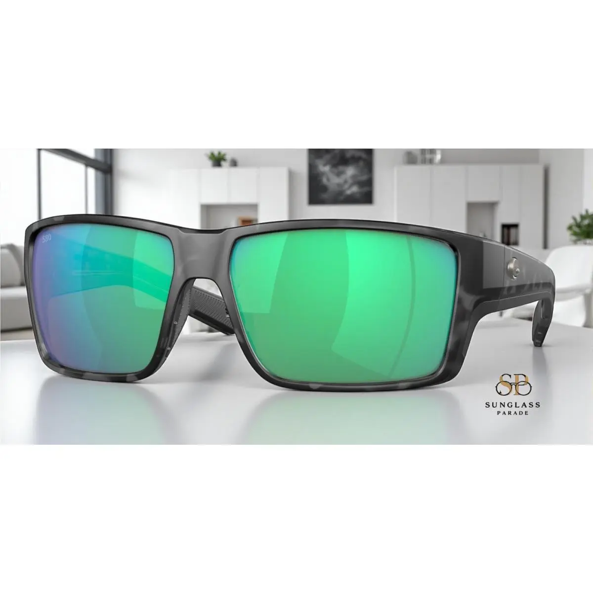 Costa 6S9080 908013 Reefton Pro Tiger Shark Green 580g Polar 63mm Men Sunglasses