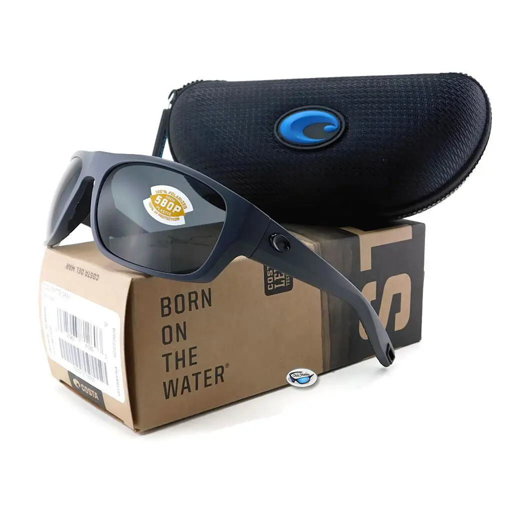 Costa Del Mar Tico Polarized Sunglasses Matte Gray / 580P Gray Lens