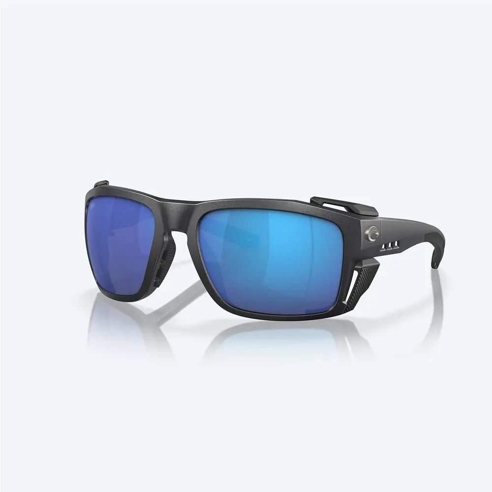 Costa King Tide 8 Polarized Sunglasses - Black Pearl - Blue Mirror - Frame: Black, Lens: Blue