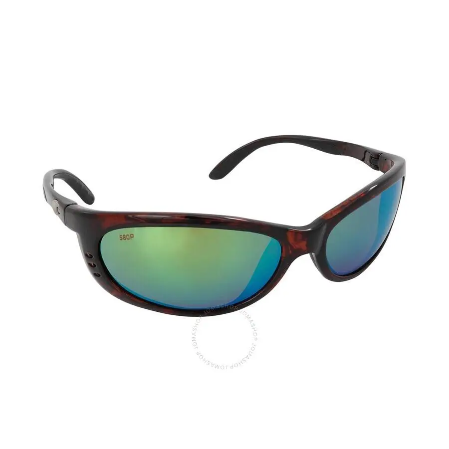Costa Del Mar FA 10 Ogmp Fathom Sunglasses Tortoise Green Mirror 580P 61mm Lens
