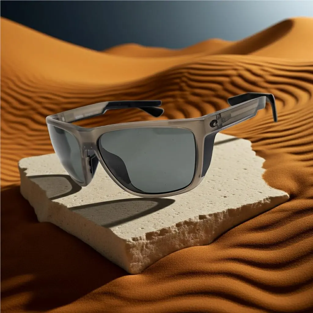 Sunglasses 06S9012 Ferg XL Matte Brown Smoke Gray 580 Glass Lens by Costa Del Mar