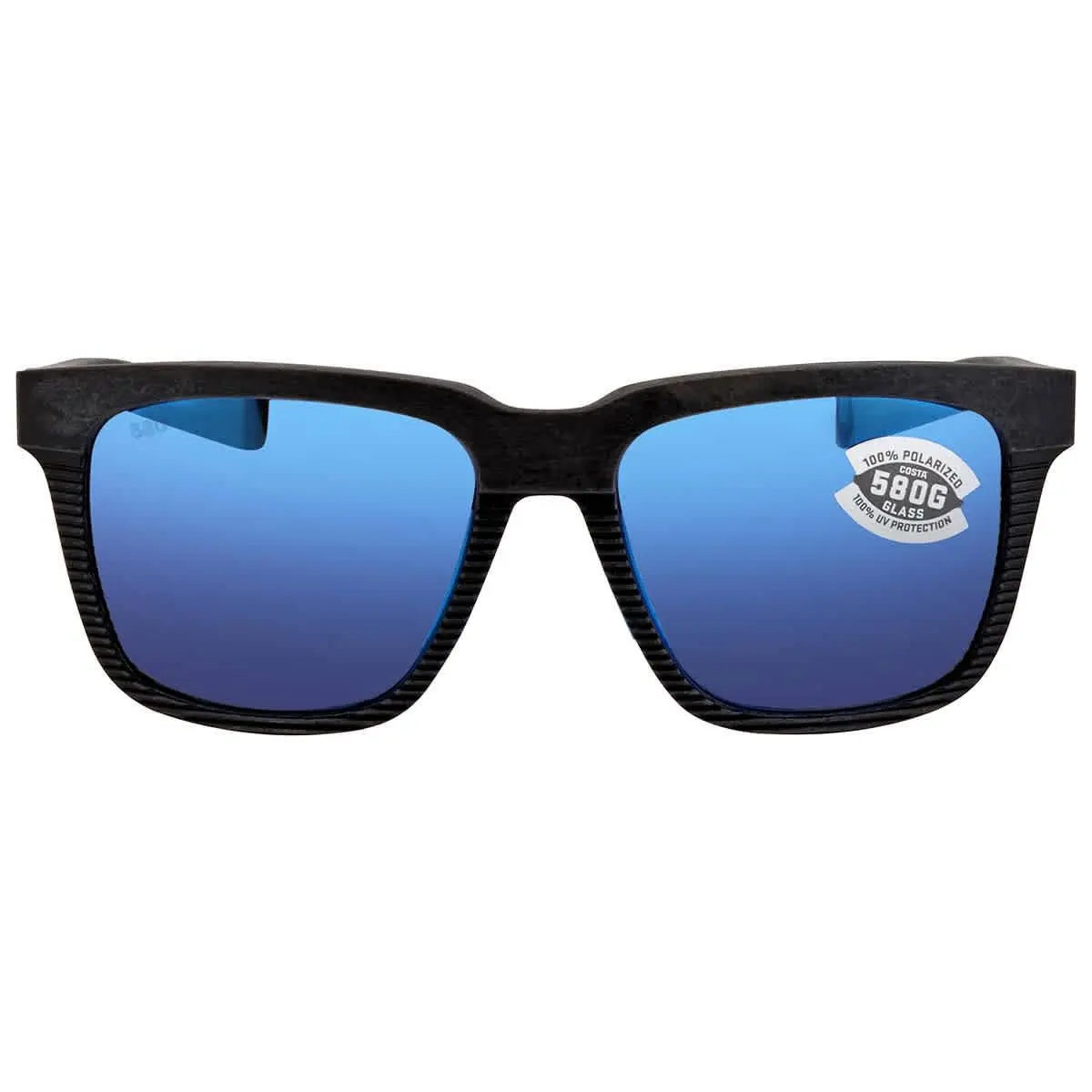 Costa Del Mar Pescador Blue Mirror Polarized Glass Square Men`s Sunglasses