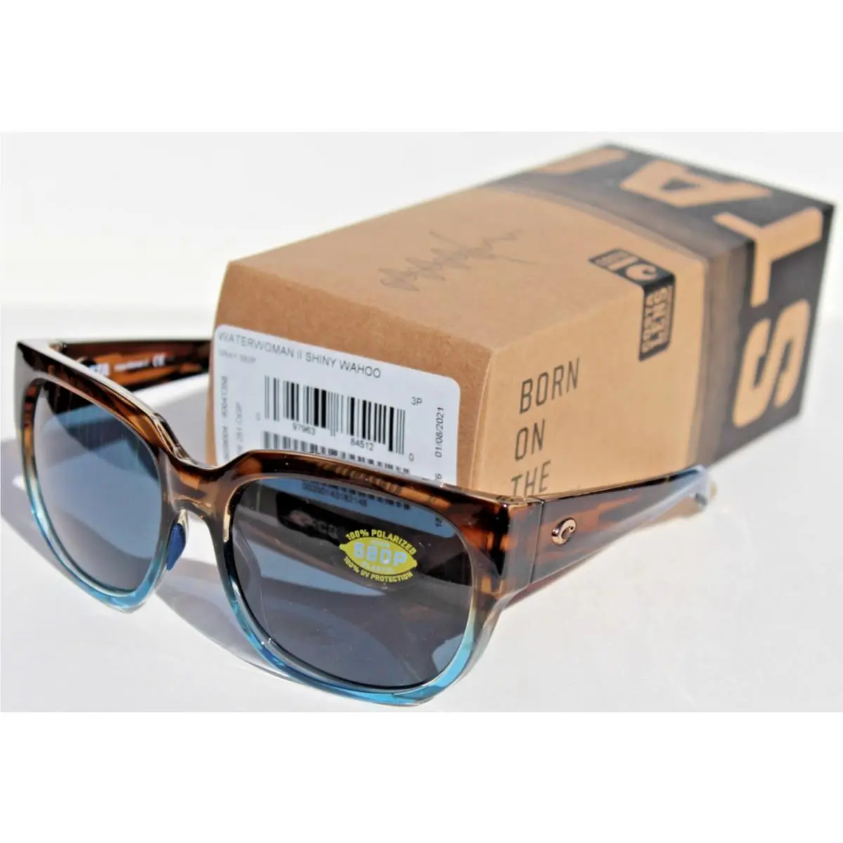 Costa Del Mar Waterwoman II Polarized Sunglasses Shiny Wahoo/gray 580P