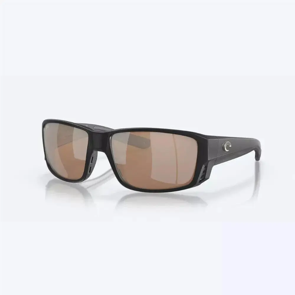Costa Del Mar Tuna Alley Pro Black Copper Silver Mirror Polarized Glass 580G