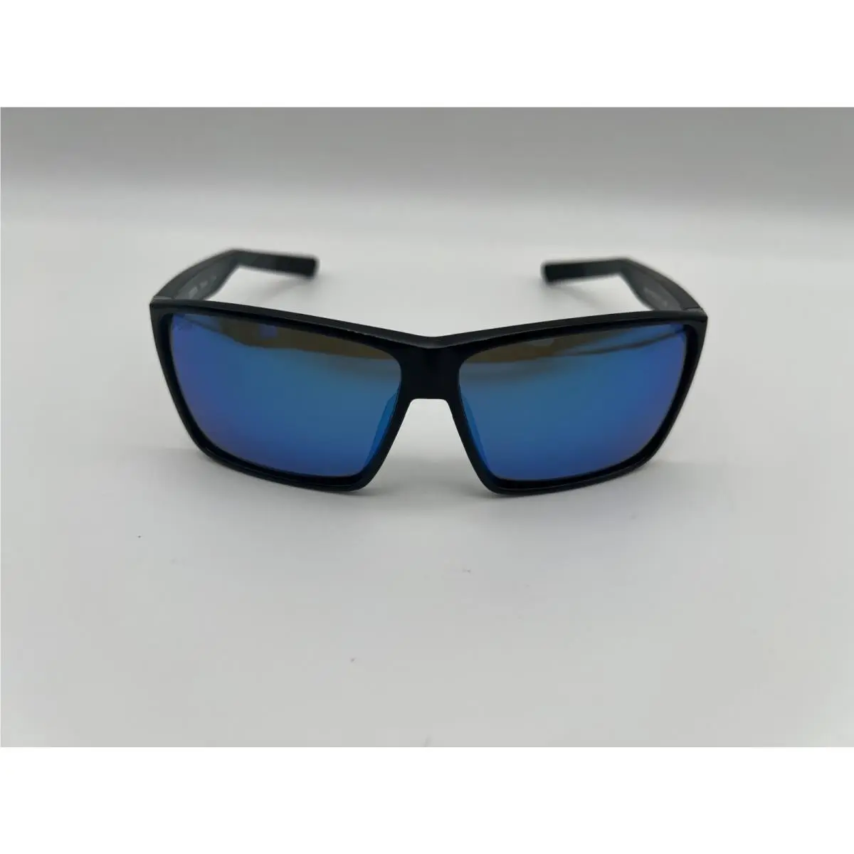 Costa Del Mar Rincon Polarized Sunglasses Shiny Black / Blue Mirror Glass - Frame: Black, Lens: Blue