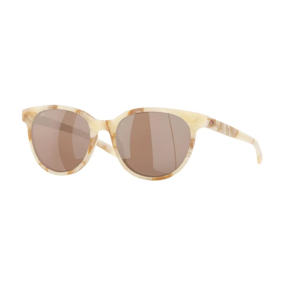 Costa Del Mar 06S 2008 Isla 261 Shiny Seashell Coppe 200811 Sunglasses - Frame: Gray, Ivory, Lens: Silver