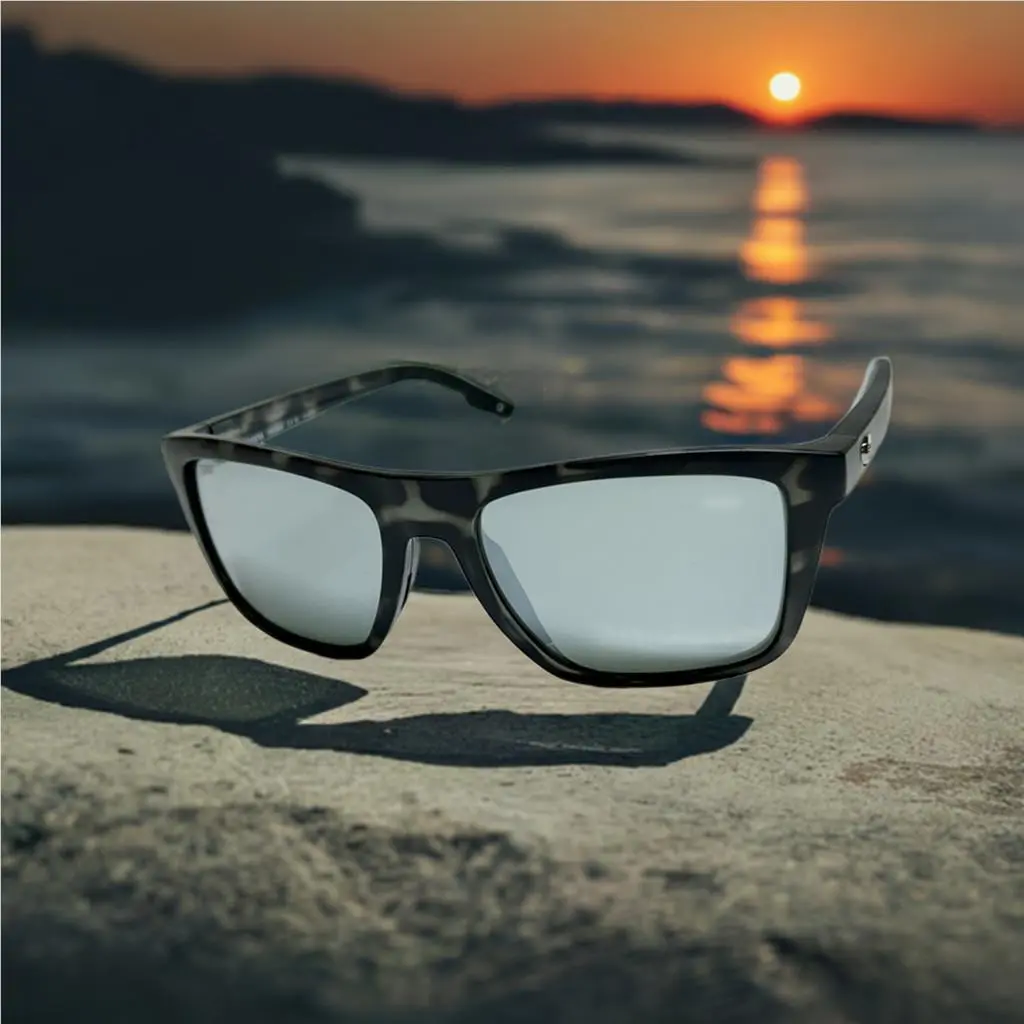 Costa Del Mar Sunglasses Mainsail Tiger Shark Gray Silver Mirror Glass 580 Lens