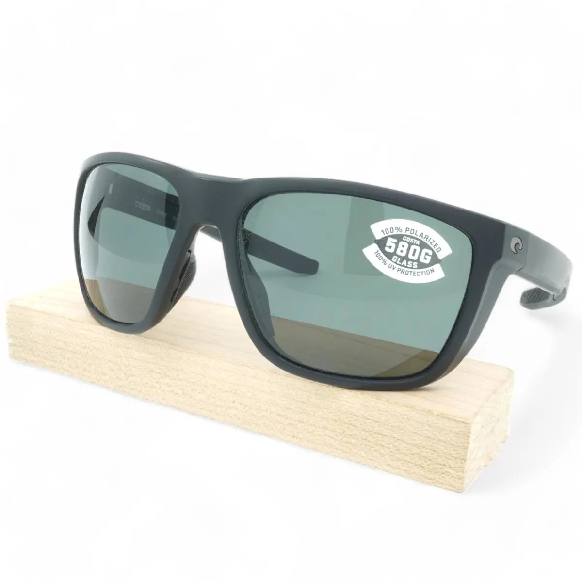 6S9002-23 Unisex Costa Ferg Polarized Sunglasses - Frame: Black, Lens: Gray