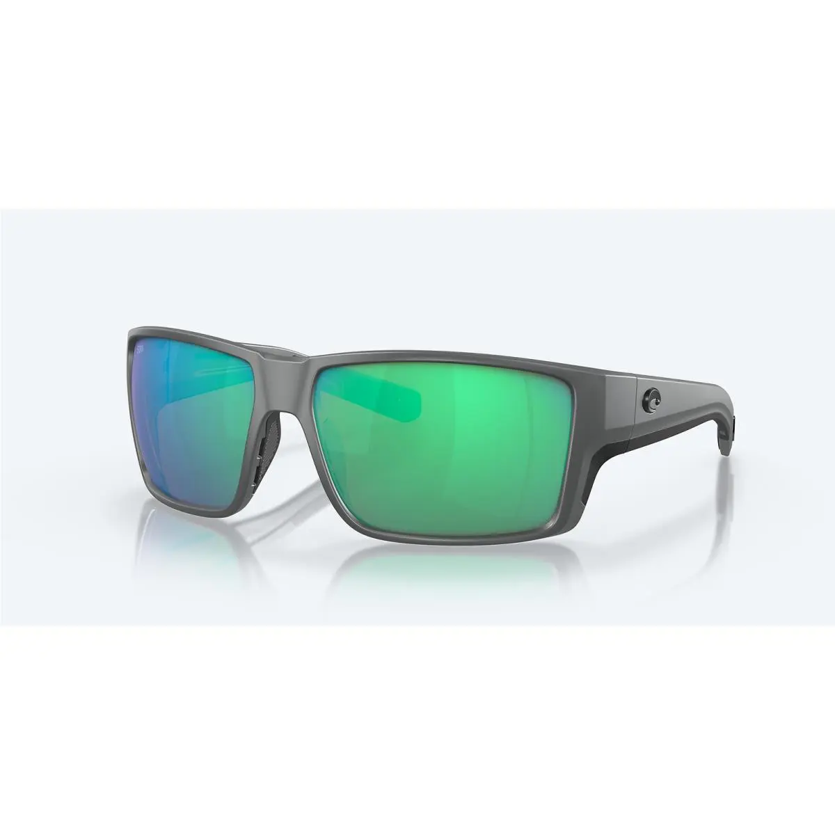 Costa Del Mar Reefton Pro Matte Gray/green Mirror Polarized 580G 63mm Sunglasses