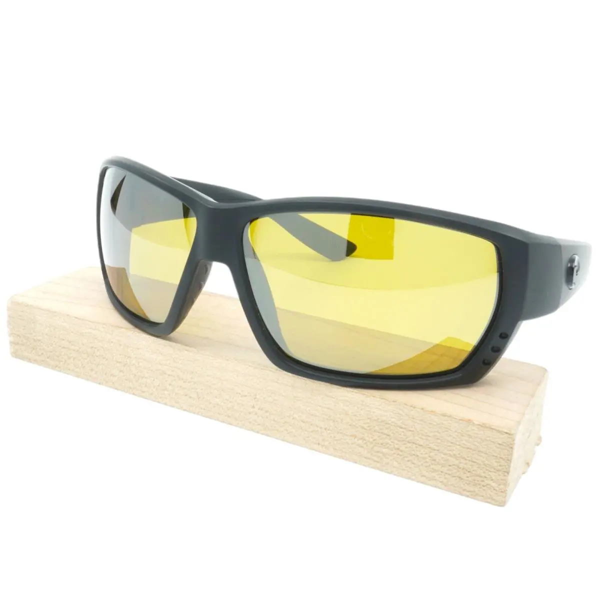 6S9009-07 Unisex Costa Tuna Alley Polarized Sunglasses - Frame: Black, Lens: Silver