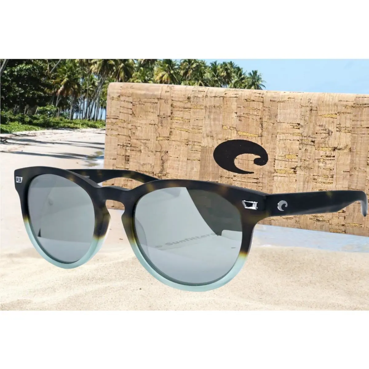 Costa Del Mar Tide Pool/silver Mirror Del Mar Polarized 580G Sunglasses