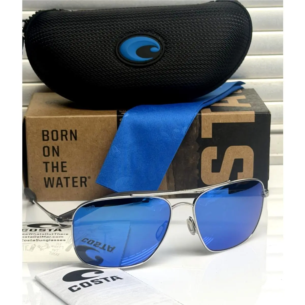 Costa Del Mar Canaveral Polarized Sunglasses Palladium / Blue Glass 580G