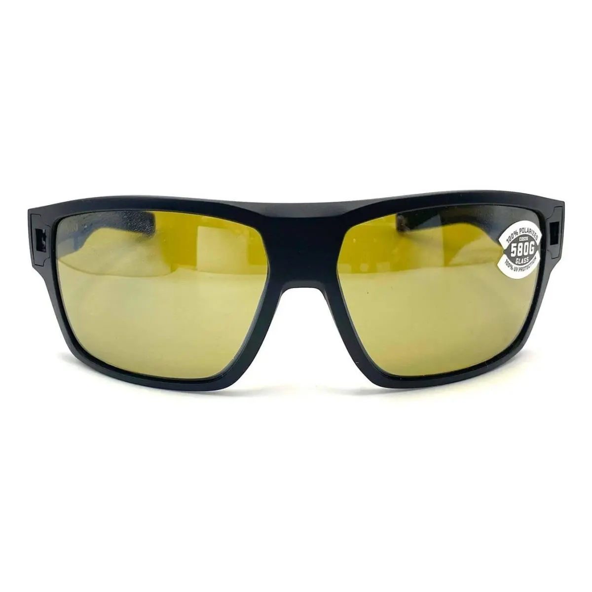 Diego Sunglasses Matte Black/sunrise Silver Mirror 580Glass by Costa Del Mar