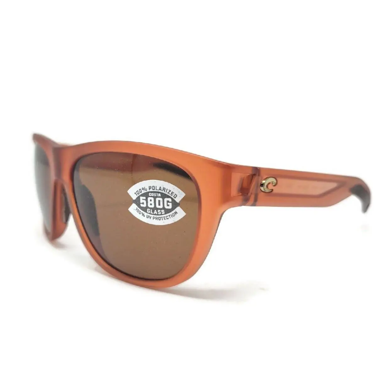 Costa Del Mar Bayside Sunglasses Matte Coral/copper 580G Glass Bay 194 Ocglp