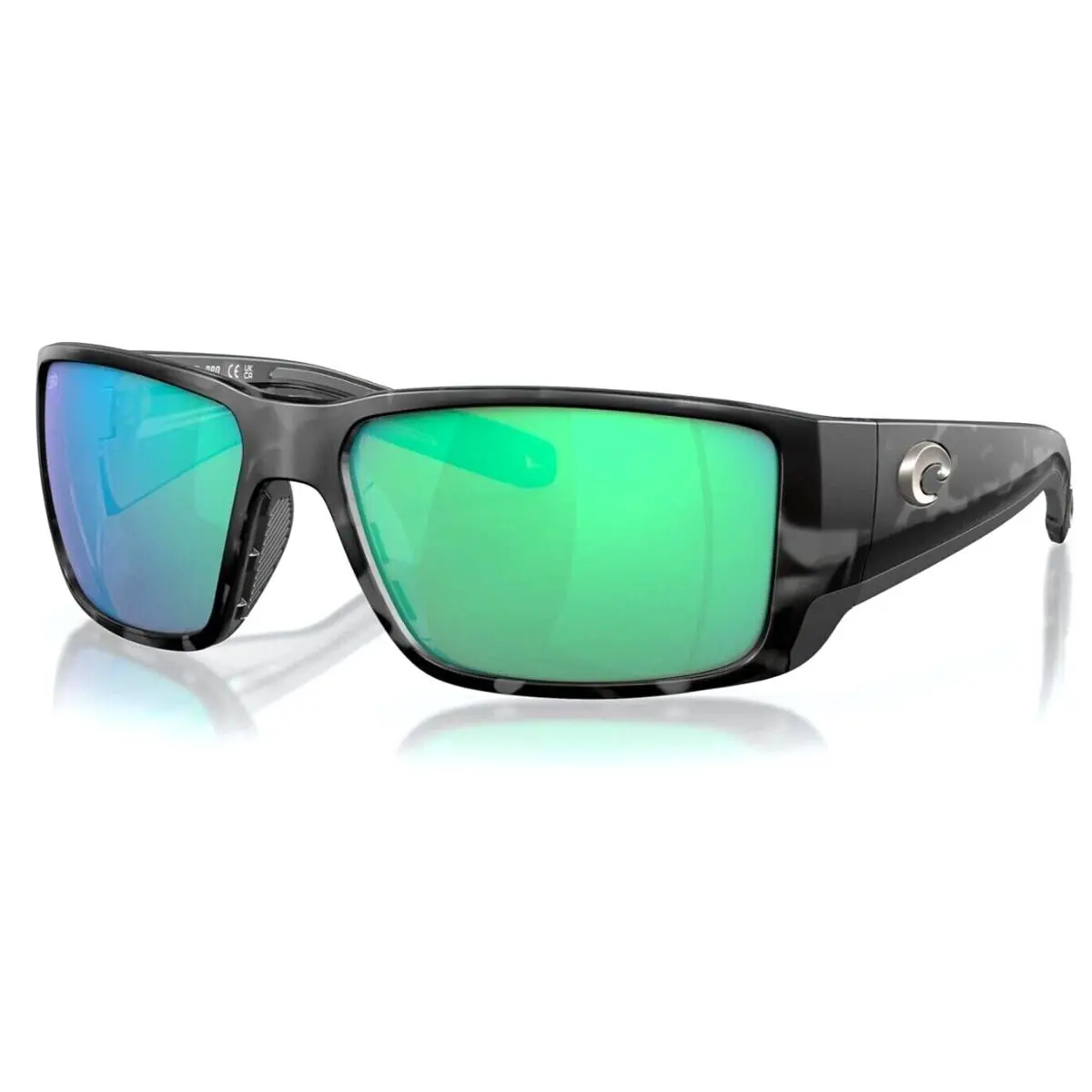 Costa Del Mar Blackfin Pro Tiger Shark Green Mirror Polarized 580G - Frame: Tiger Shark, Lens: Green