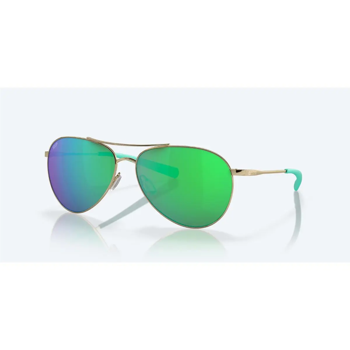 Costa Del Mar Sunglasses Piper Shiny Gold / Green Mirror 580P Polarized Lens