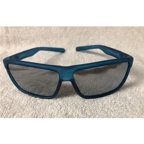 Rinconcito Sunglasses Atlantic Blue Frame Silver Mirror Lenses by Costa Del Mar