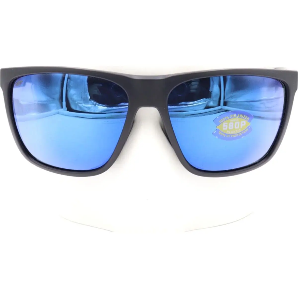 Costa Del Mar Ferg XL Matte Black Blue 580P Sunglasses 06S9012 90120562