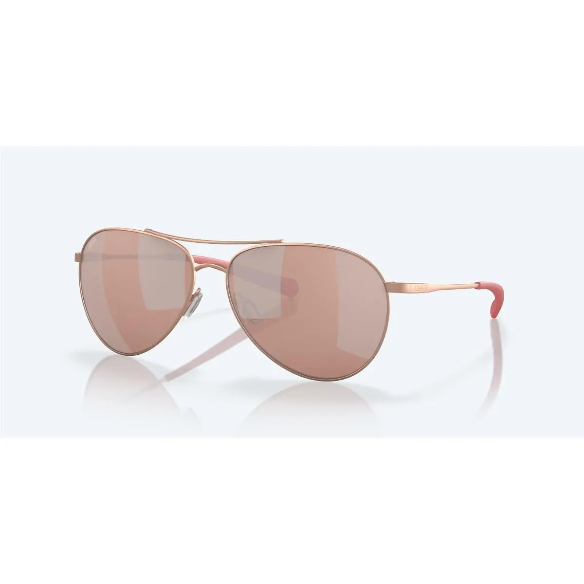 Costa Del Mar Sunglasses Piper Rose Gold / Copper Silver Mirror Polarized 580P