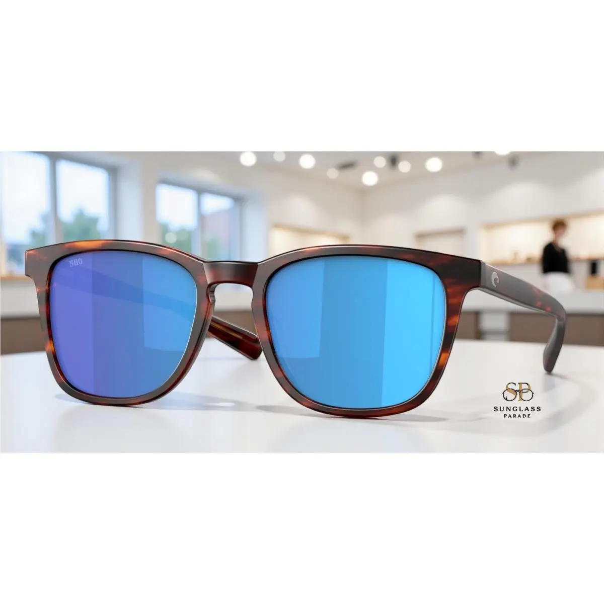 Costa Del Mar 6S2002 05 Sullivan Mt Tortoise Blue Mir 52 mm Unisex Sunglasses