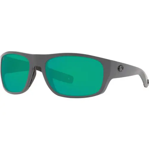 Costa Del Mar Tico Sunglasses 9036-13 Matte Gray Green Mirror 580P Polarized - Frame: Gray, Lens: Gray