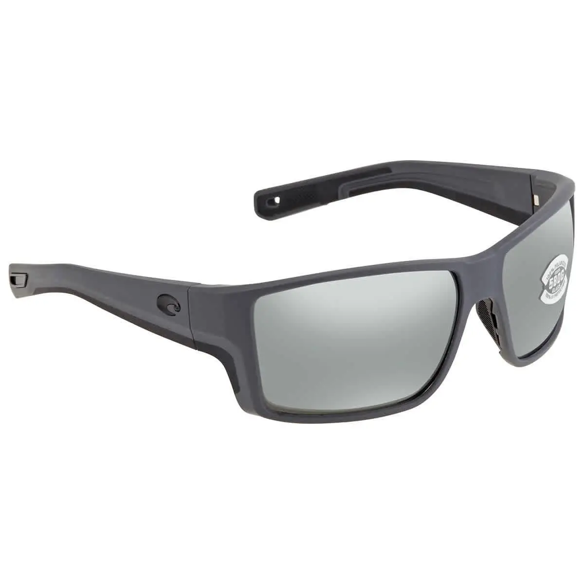 Costa Del Mar Reefton Pro Grey Silver Mirror Polarized Rectangular Men`s