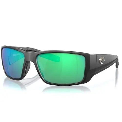 Costa Del Mar Blackfin Pro Matte Black/green Mirror Polarized 580G Sunglasses