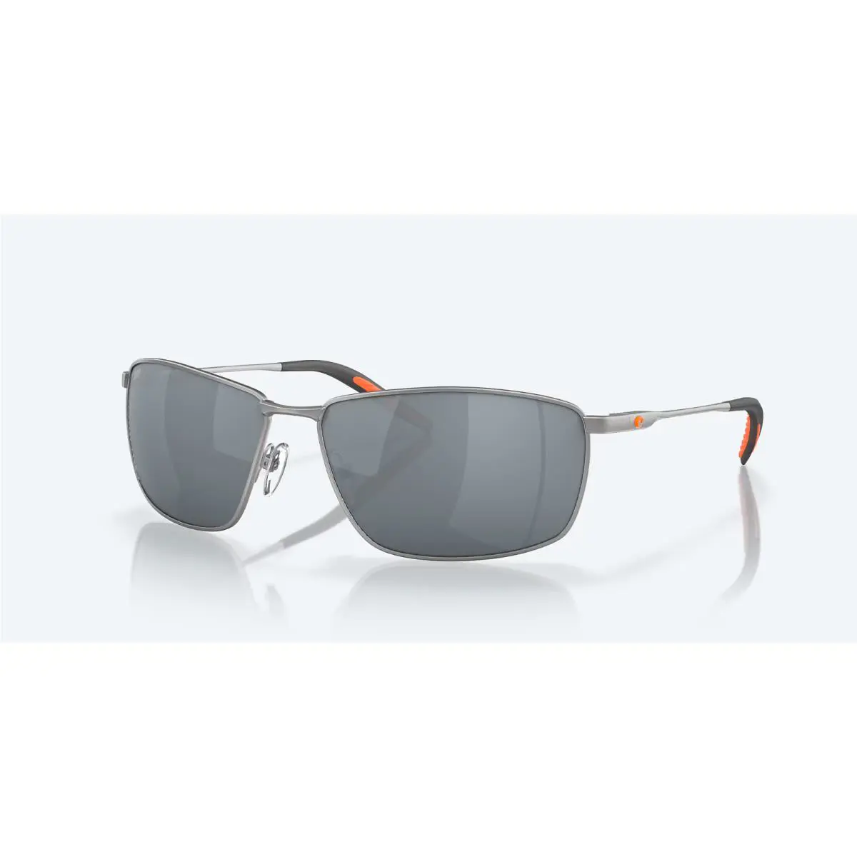 Costa Del Mar Sunglasses Turret Dark Gunmetal / Gray Silver Polarized 580P Lens