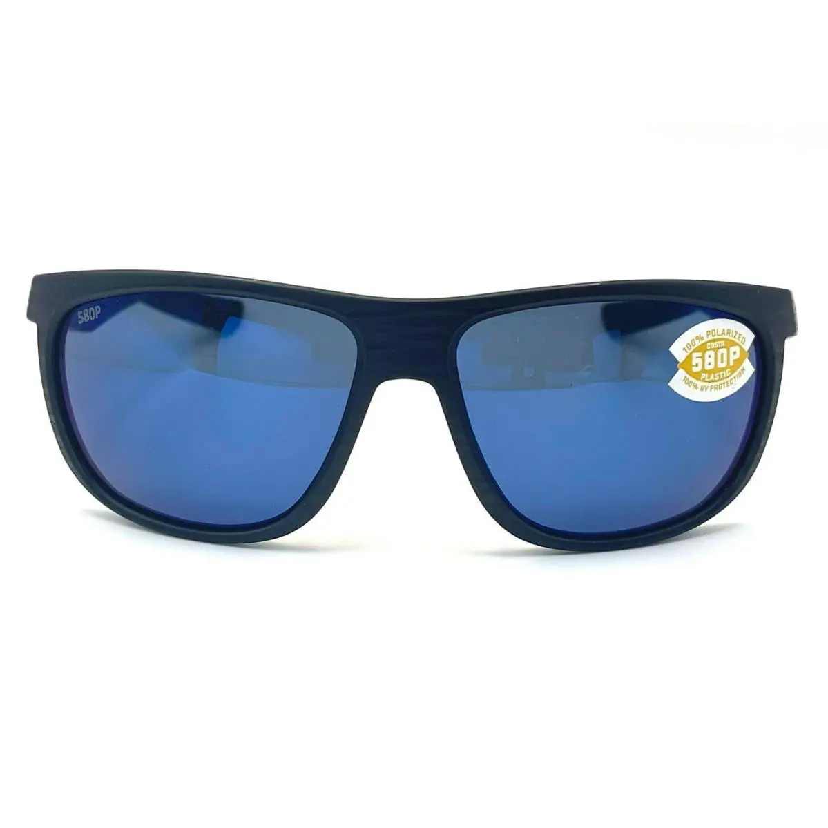 Costa Del Mar Kiwa Sunglasses Matte Black Teak/blue Mirror 580Plastic