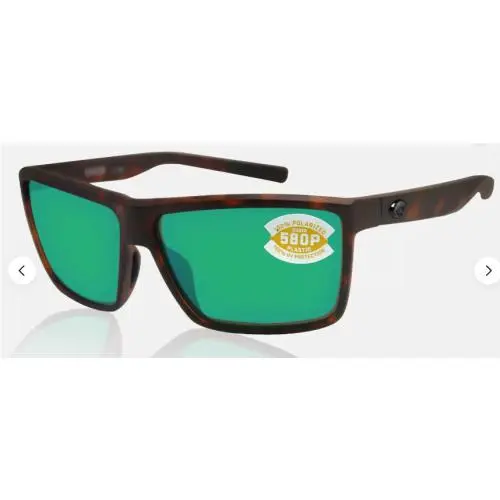 Costa Del Mar Rinconcito Matte Tortoise Green Mirror 580p Polarized RIC191OGMP