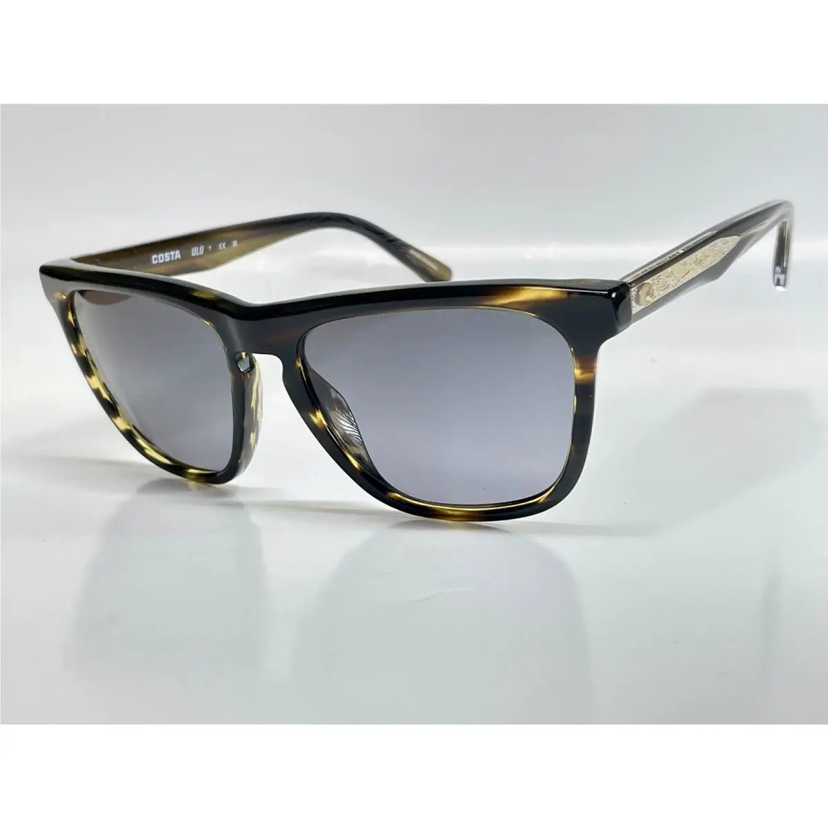 Costa Del Mar Ulu Sunglasses Tortoise Frame Gray Gradient 580 Glass Lens