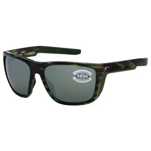 Costa Del Mar Frg 253 Osgglp Ferg Sunglasses Matte Reef Gray Silver Mirror 580G - Frame: Green, Lens: Gray