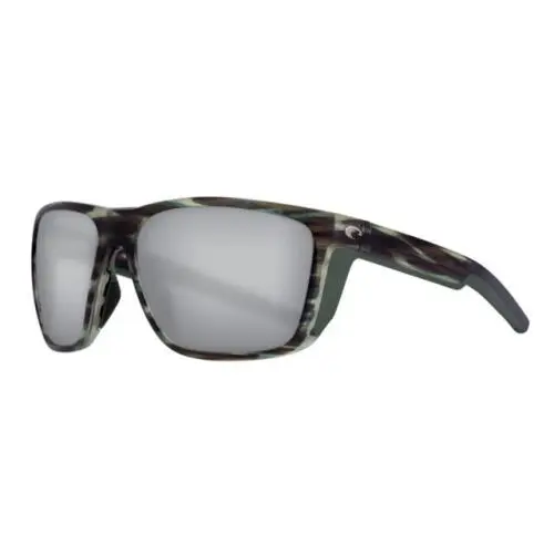 Costa Del Mar Frg 253 Osgglp Ferg Sunglasses Matte Reef Gray Silver Mirror 580G - Frame: Green, Lens: Gray
