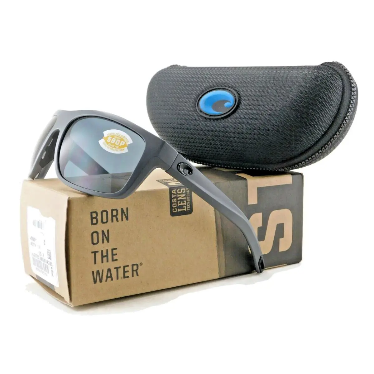 Costa Del Mar Broadbill Polarized Sunglasses Matte Grey / 580P Grey Lens - Frame: Matte Grey, Lens: 580P Gray Polarized