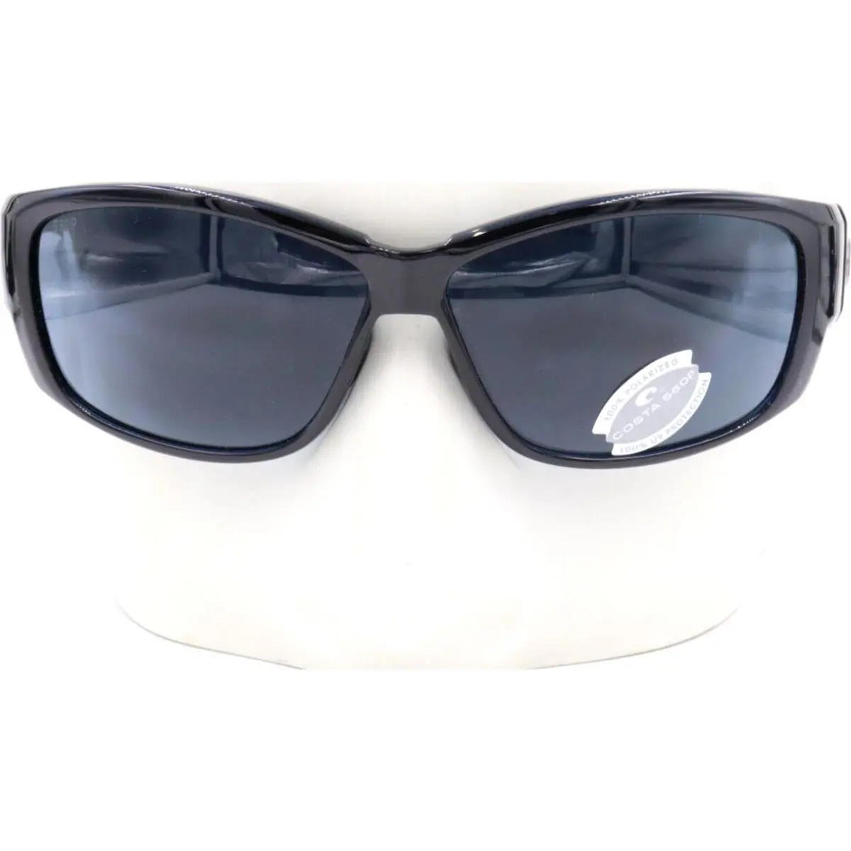Costa Del Mar Luke Shiny Black Gray Polarized Sunglasses LK 11 Ogp
