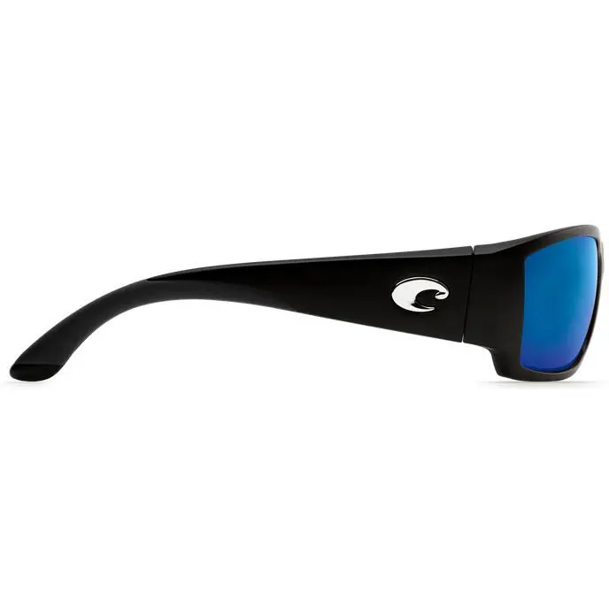 Costa Corbina Polarized Sunglasses Black Frame Blue Mirror Glass L - Frame: Black, Lens: Blue