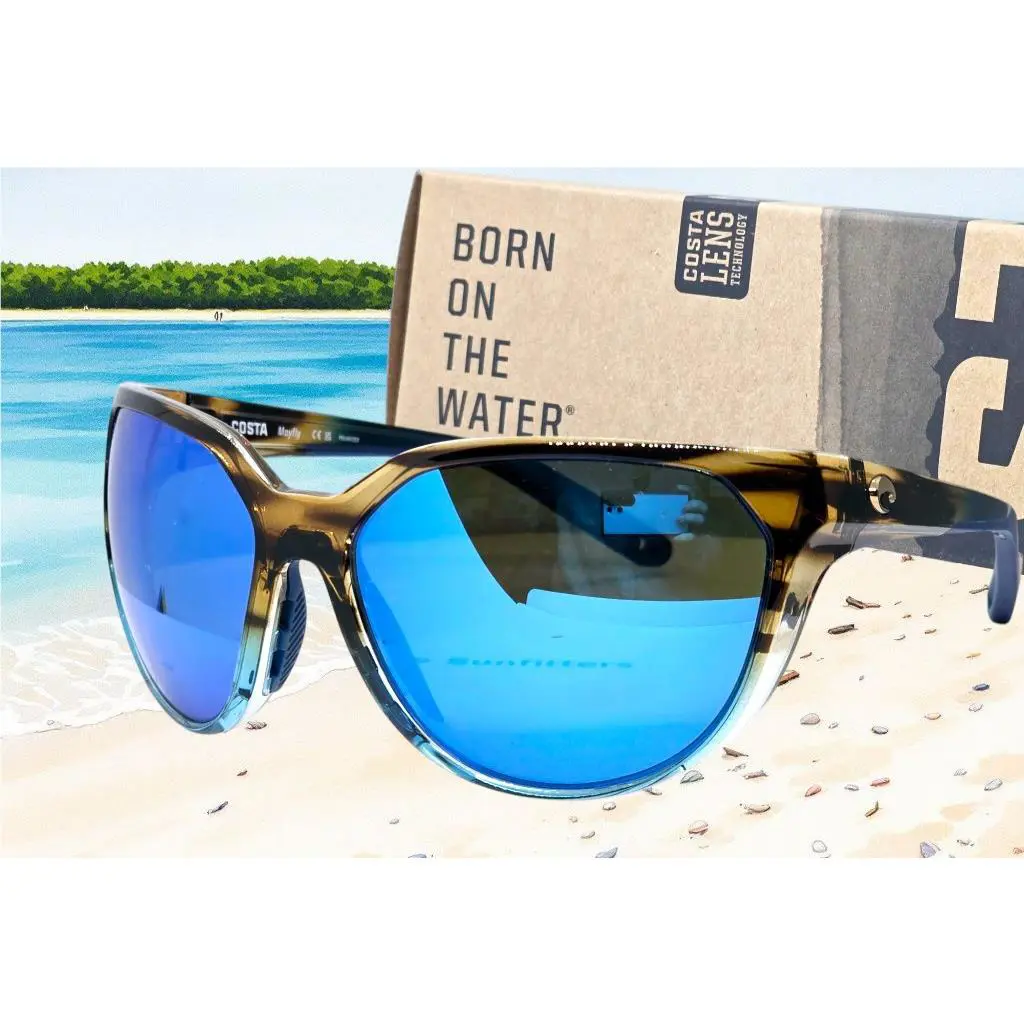 Costa Del Mar Wahoo/blue Mirror Mayfly Polarized 580G Sunglasses