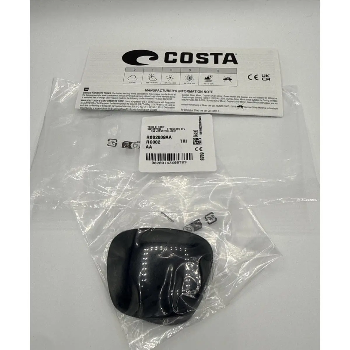 May 6S2009 RC002 Polarized Replacement Lenses Gray Oem by Costa Del Mar
