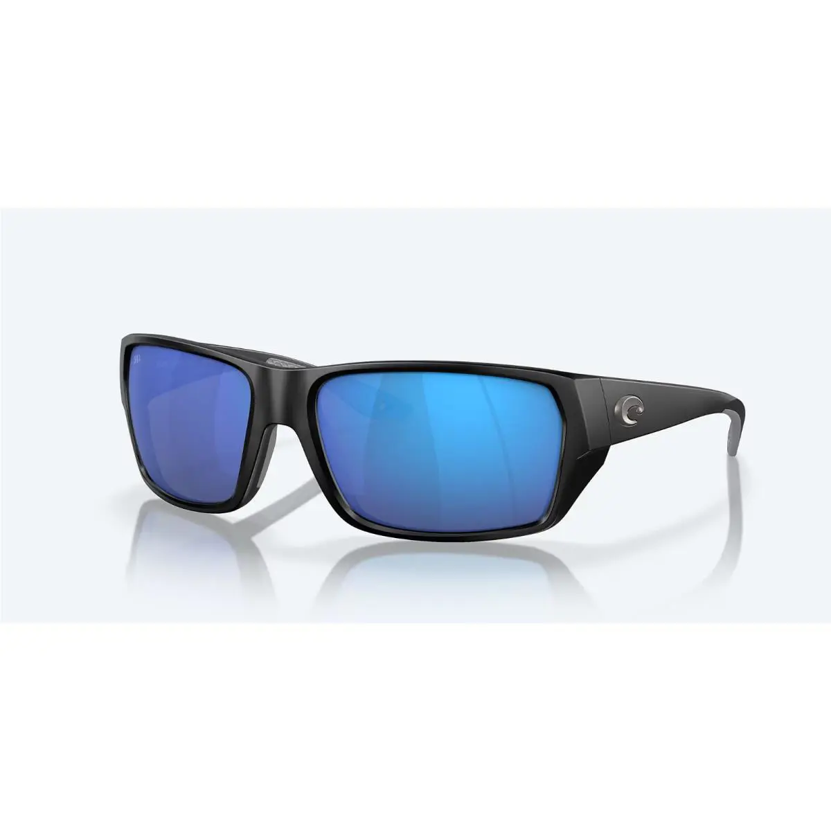 Costa Tailfin Sunglasses - Polarized - Matte Black W/blue Mirror 580G