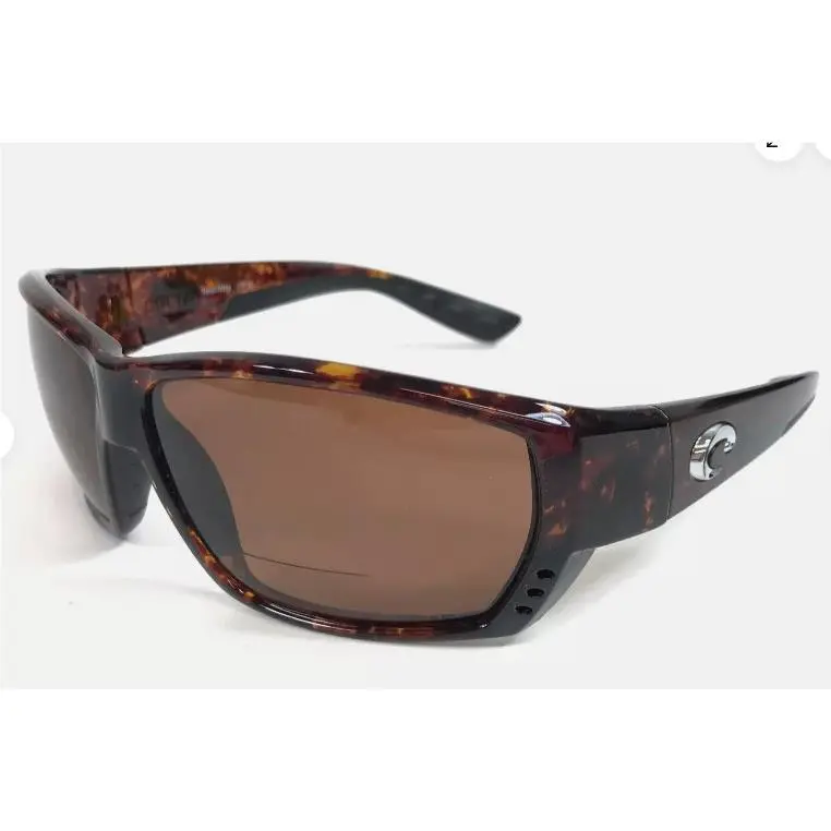 Costa Sunglasses Tuna Alley 06S7008 +2.00 Readers Bifocals Tortoise/copper 580P