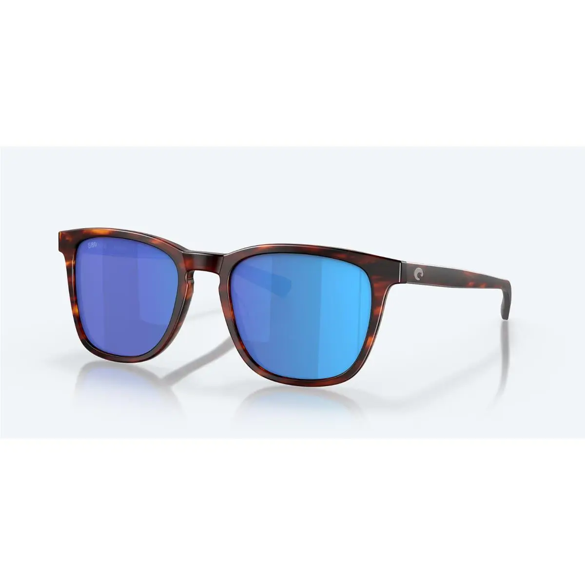 Costa Del Mar Sunglasses Sullivan Matte Tortoise Blue Mirror 580 Glass Polarized - Frame: Tortoise, Lens: Blue