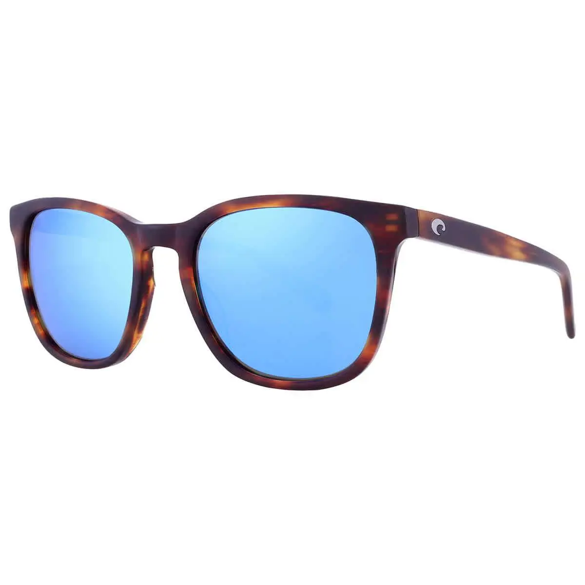 Costa Del Mar Sullivan Blue Mirror Polarized Glass Sport Unisex Sunglasses - Brown, Frame: Brown, Lens: Blue