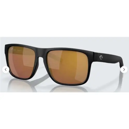 Costa Del Mar Spearo XL Matte Black / Gold Mirror Polarized Glass 580G