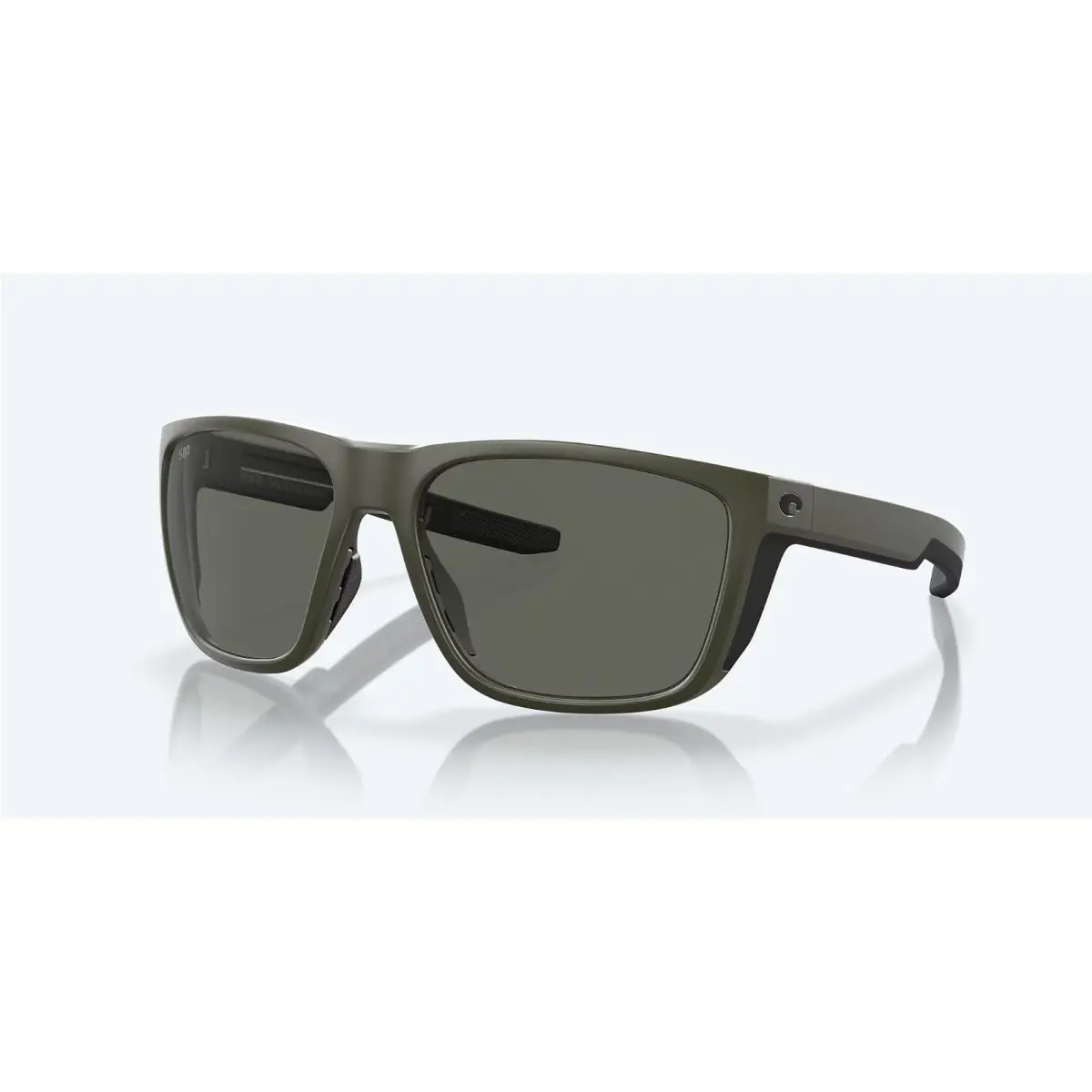 Costa Del Mar Sunglasses Ferg Matte Olive Frame / Grey Polarized Glass 580G Lens