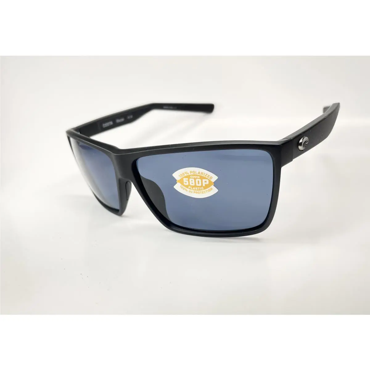 Costa Del Mar Sunglasses Rincon Matte Black Gray 580P Plastic Lens