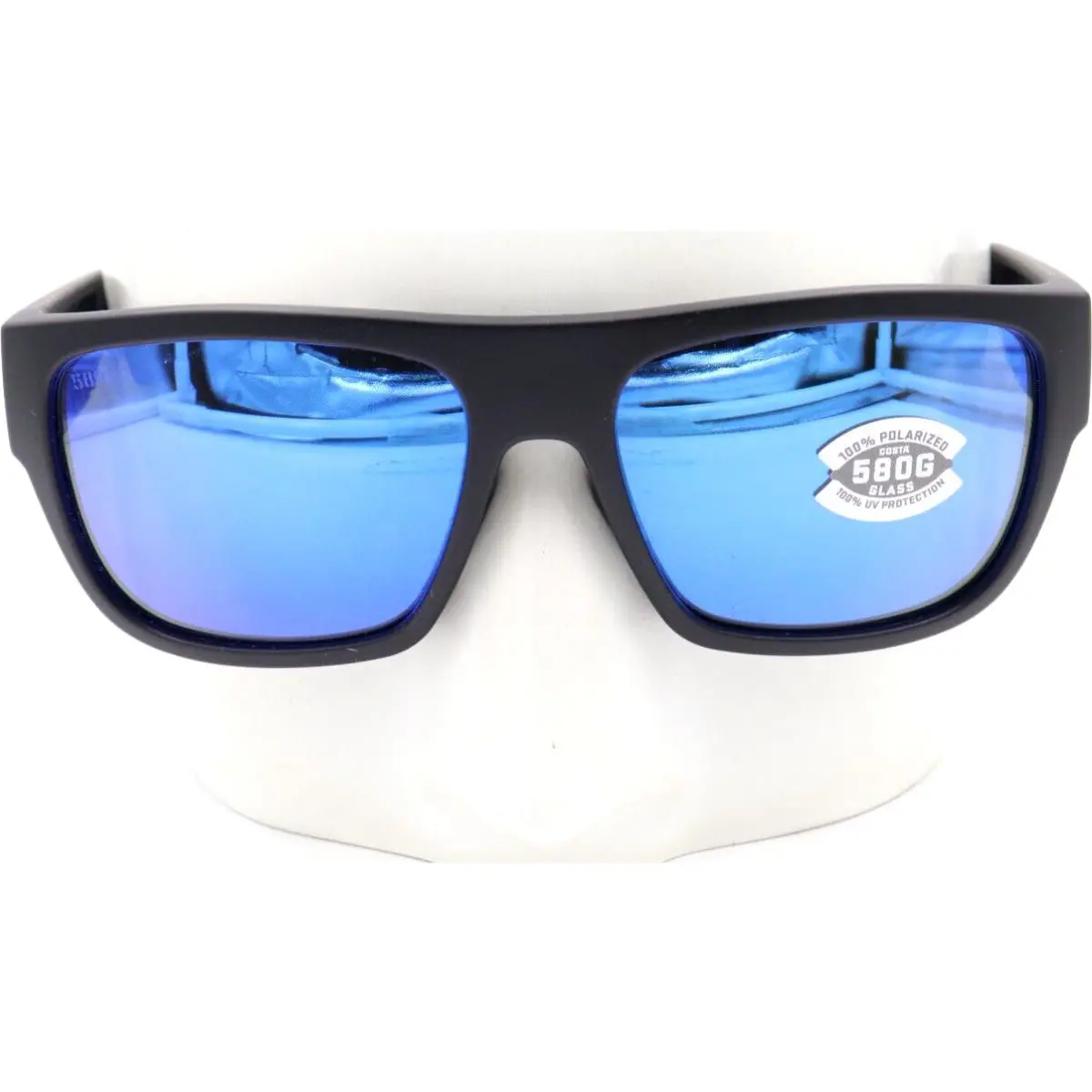 Costa Del Mar Sampan 11 Matte Black Blue 580G Sunglasses 06S9033 90331660