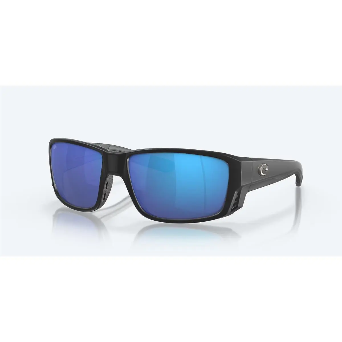 Costa Del Mar Tuna Alley Pro Matte Black / Blue Mirror Polarized Glass 580G